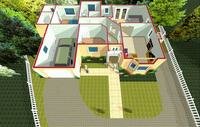 Executive Bungalow 3D Floorplan