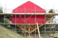 innovative glulam building in timber structure